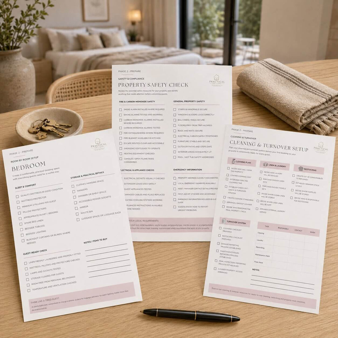 Holiday Rental Launch Planner cover for Airbnb hosts and property managers